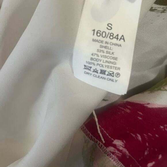 Kate Spade Just Rosy Shift Dress Rose Floral Silk Blend Luxury Feminine Modest S - Picture 8 of 12